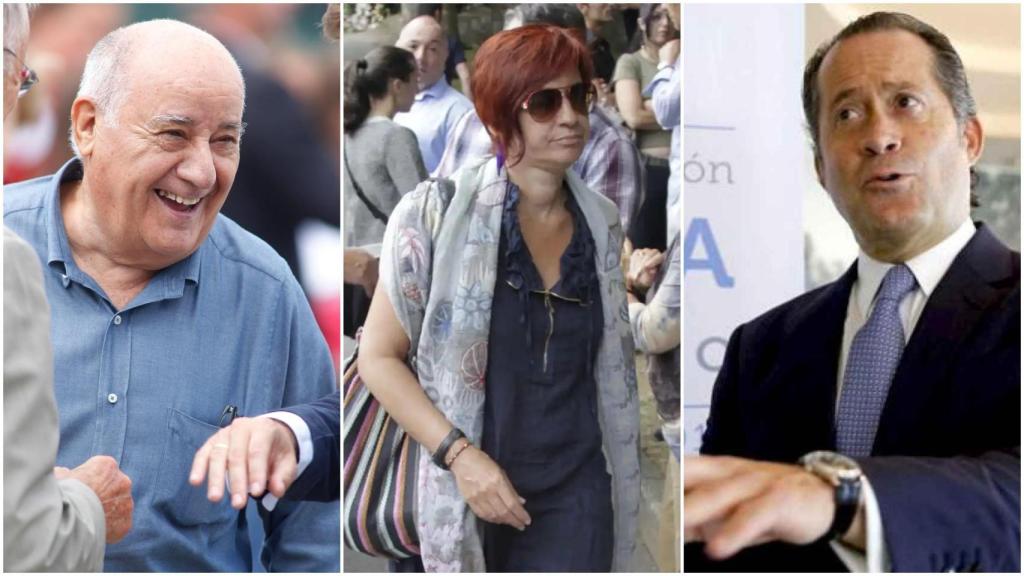 Amancio Ortega, Sandra Ortega y Juan Carlos Escotet