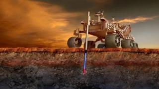 Borebot en la superficie marciana