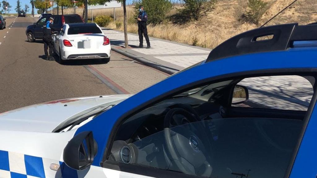 Imagen de archivo de un control de alcoholemia de la Policía Local