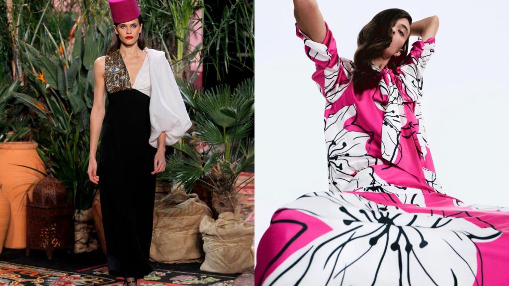 Vestido de Jorge Vázquez y vestido de Viriato