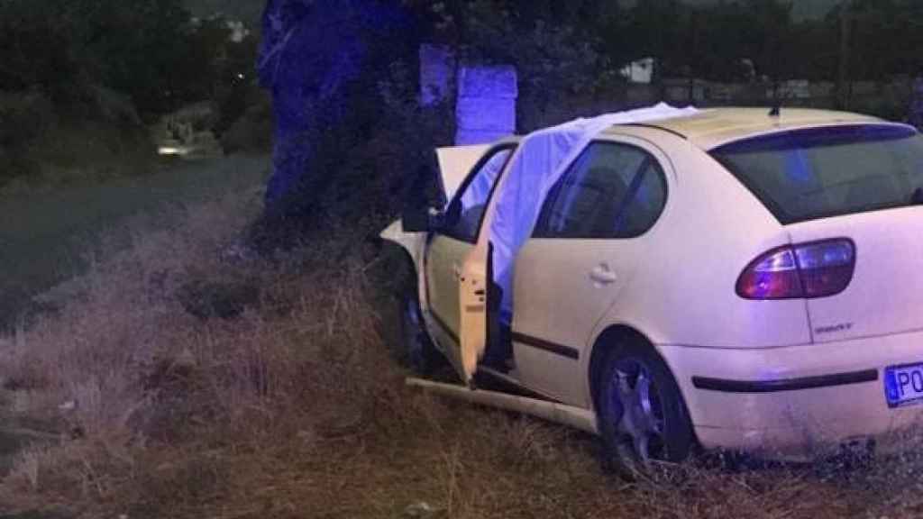 El vehículo siniestrado.