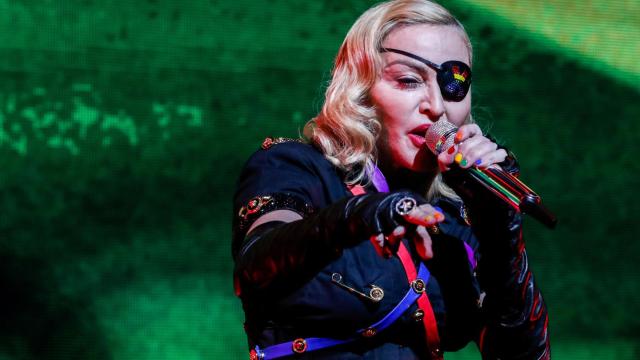 Madonna, durante un concierto.