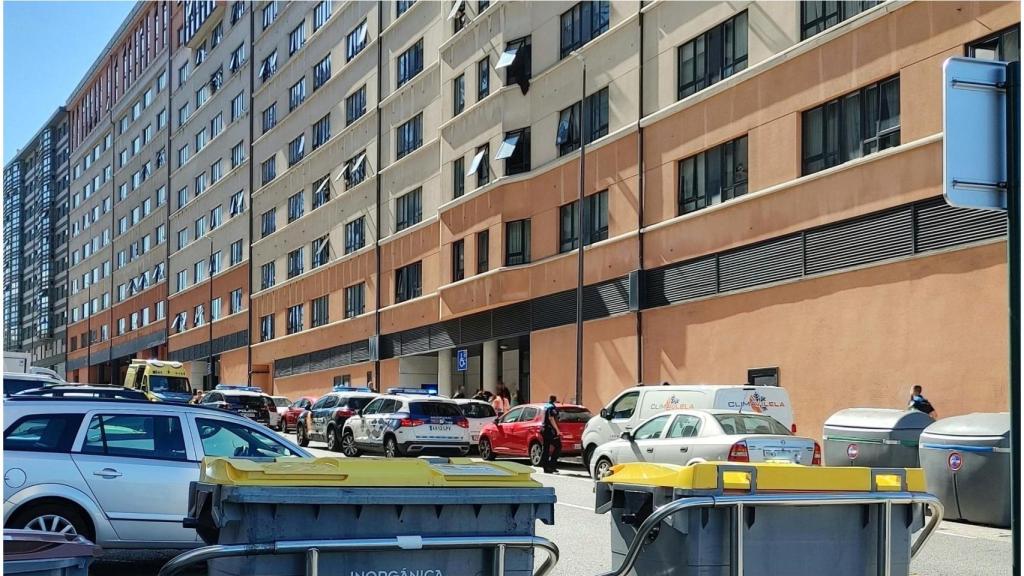 Imagen de los servicios de emergencias en la zona del suceso