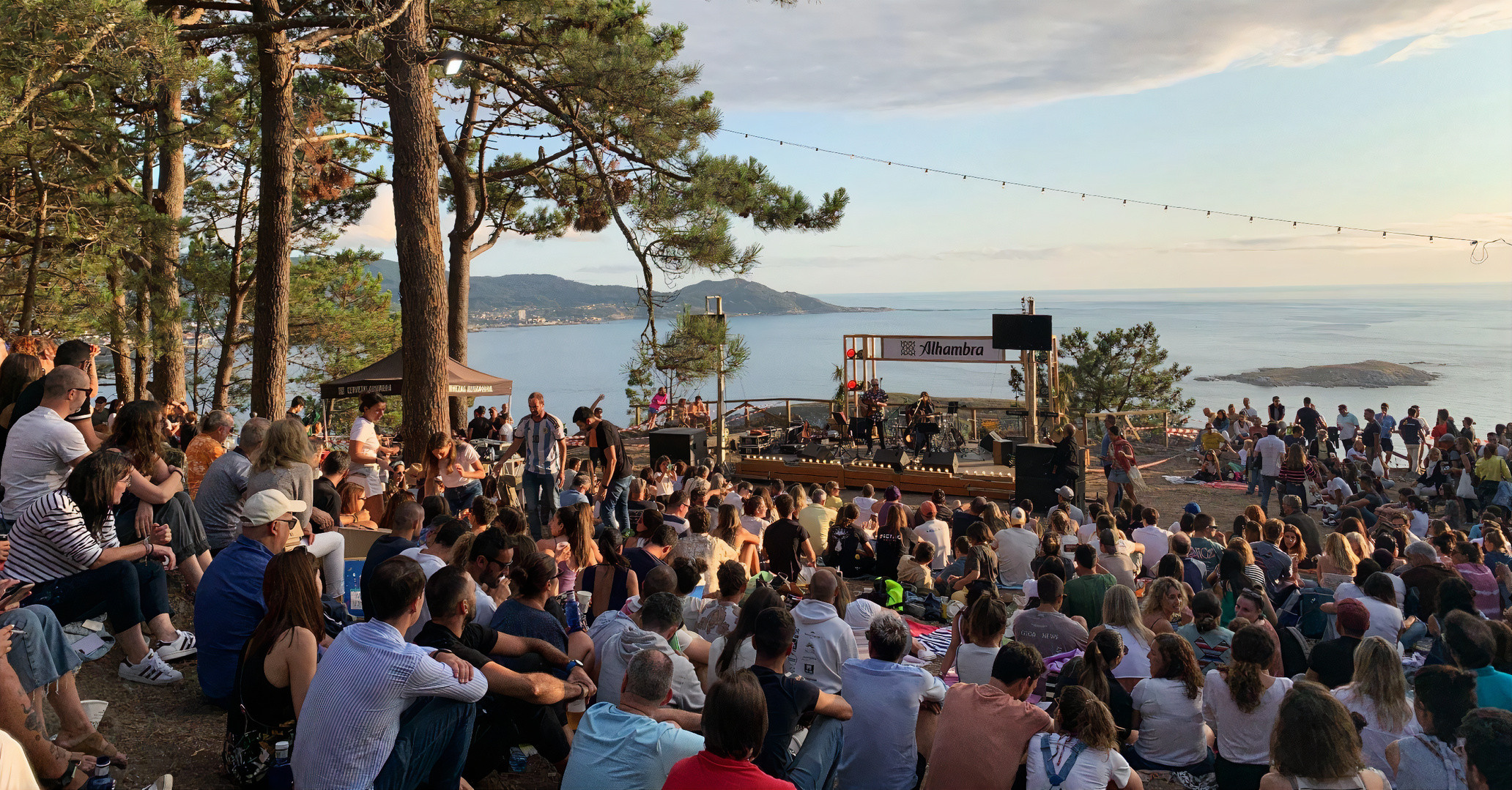 Imagen de un concierto del festival Solpor Monteferro.