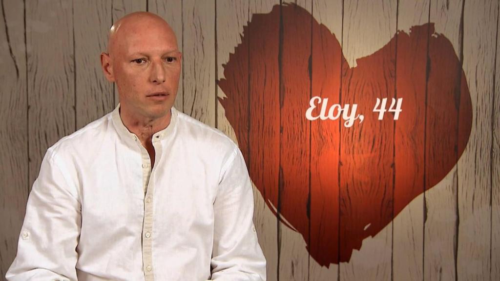 Eloy, de 44 años, durante su cena en 'First Dates'