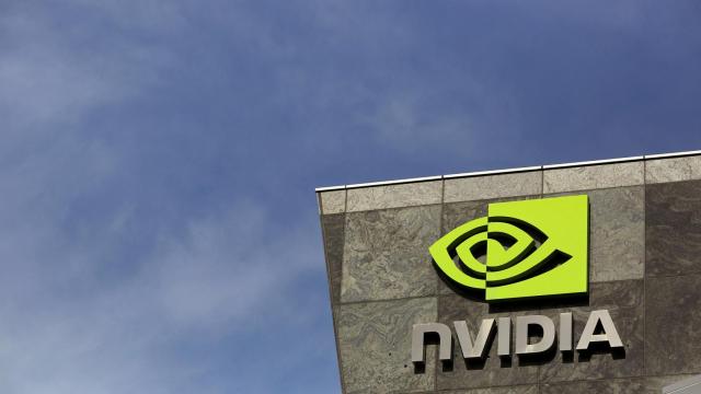 Logo de Nvidia en su sede de Santa Clara, California (Estados Unidos)