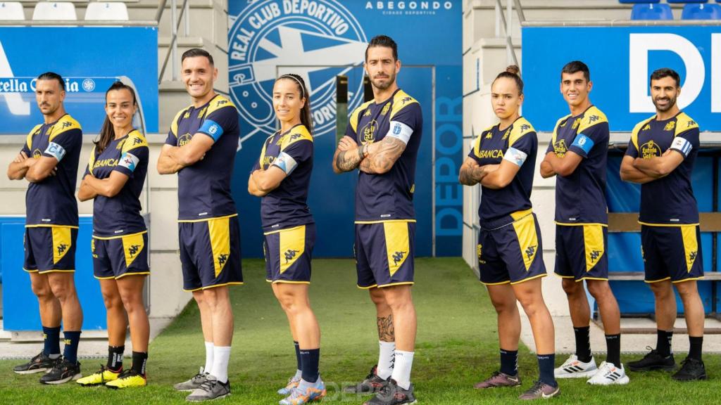 Capitanes y capitanas del Deportivo para esta temporada.