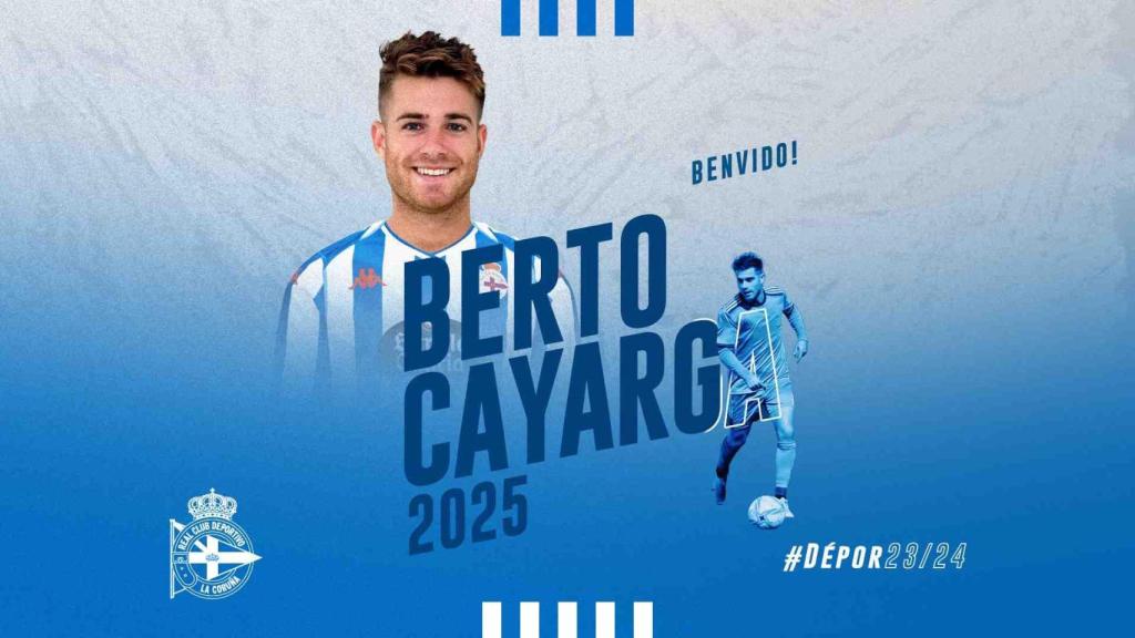 Berto Cayarga es nuevo jugador del Deportivo