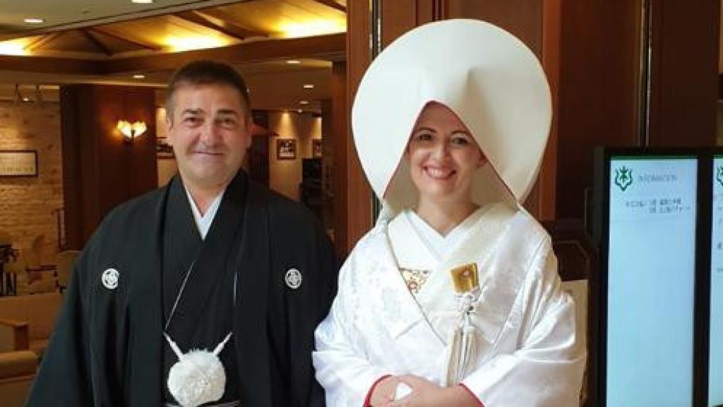 Boda japonesa del hermano de Ángeles Japón.