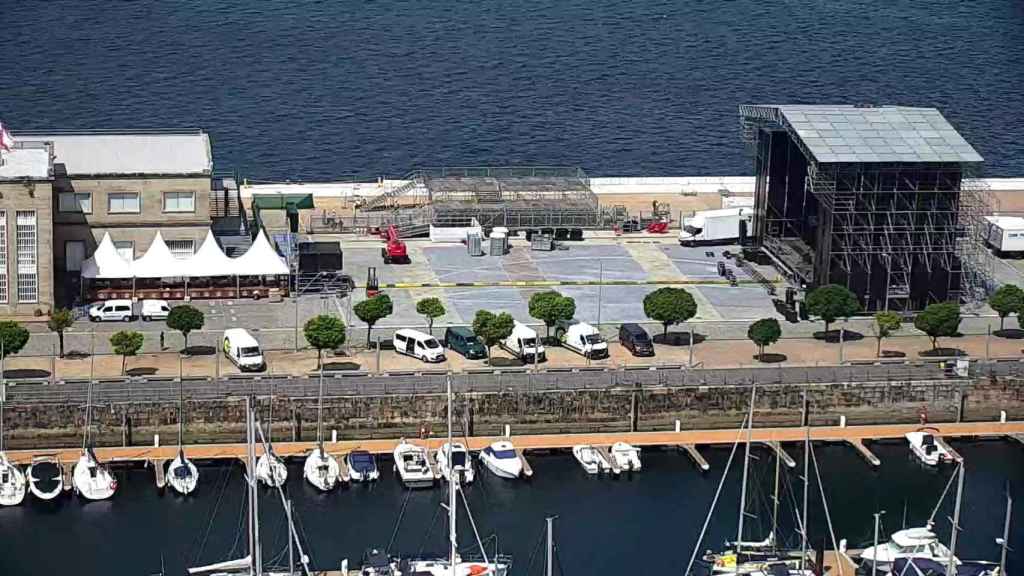 Todo preparado para el concierto de Duki en Vigo.