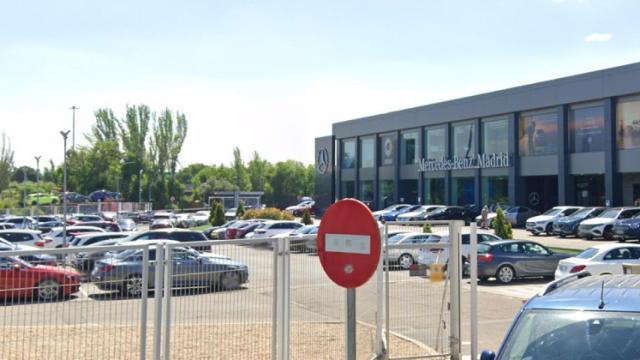 Una imagen del concesionario en el que se ha producido el robo.