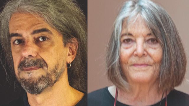 El cineasta Fernando León de Aranoa y la escultora Susana Solano.