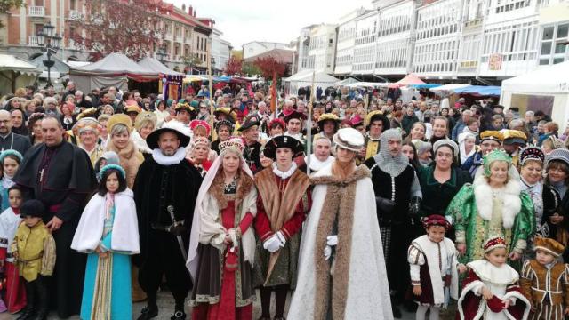 Imagen de archivo de una recreación histórica de la llegada de Carlos V a Aguilar de Campoo