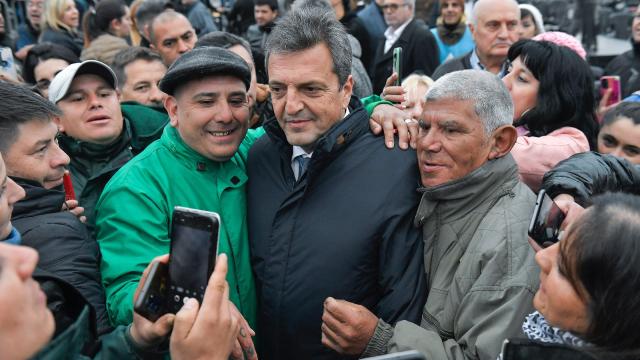 El ministro de Economía argentino, Sergio Massa, en una inauguración el pasado viernes en Rosario.