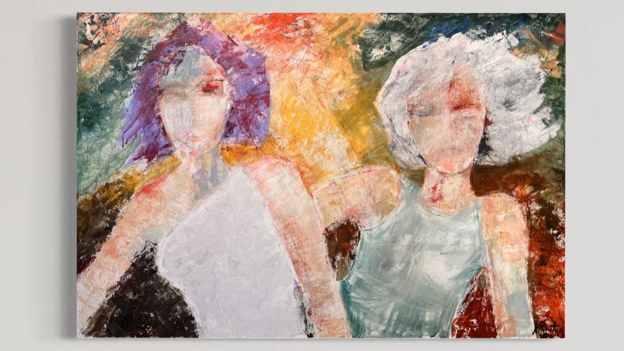 Una de las obras de Ángeles Jorreto (Cedida).