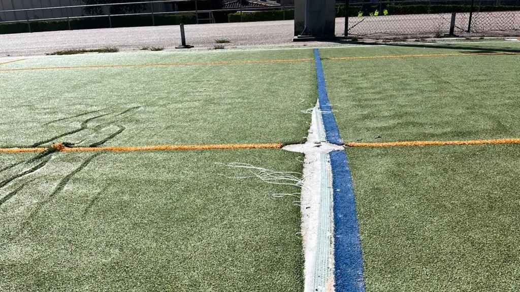 Césped de As Travesas en la actualidad.