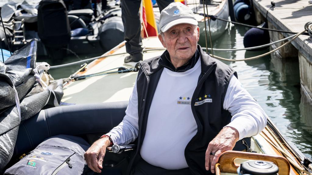 Don Juan Carlos I en el mundial de vela.