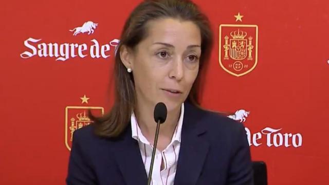 Elvira Andrés en un acto de la RFEF
