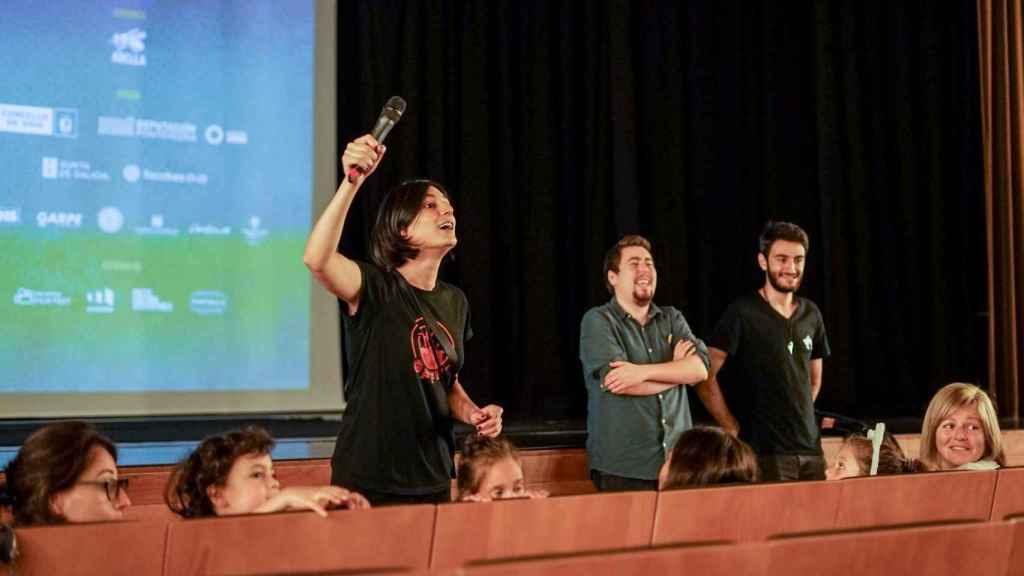 Una de las actividades con niños en una edición anterior del Pequefreak.