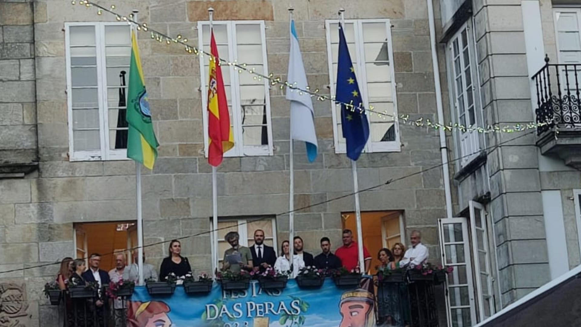 James Rhodes en el pregón de las fiestas de As Peras de Pontedeume. Cedida.