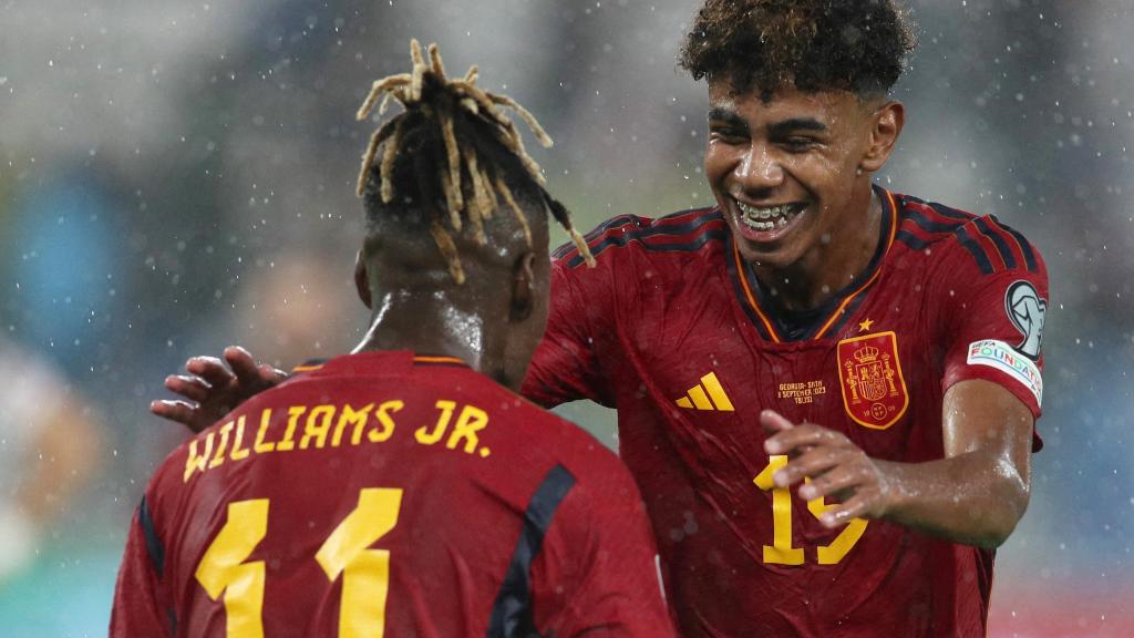 Nico Williams y Lamine Yamal, con la Selección