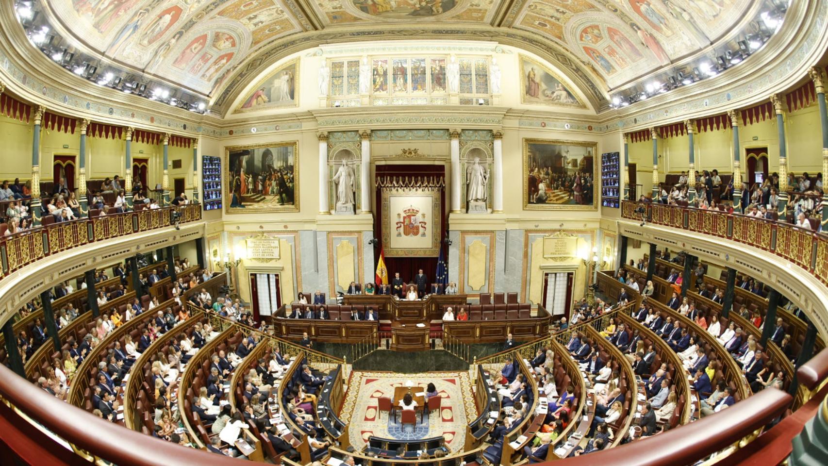 Plano general del hemiciclo del Congreso.