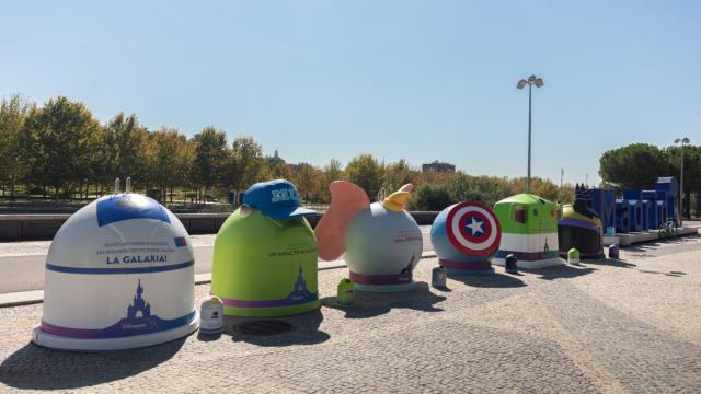 Los nuevos contenedores de reciclaje de Disney.