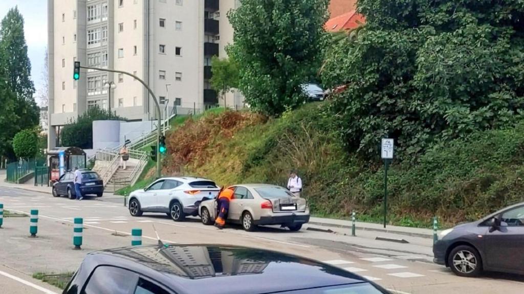 Accidente en la salida del túnel de Salgado Torres.