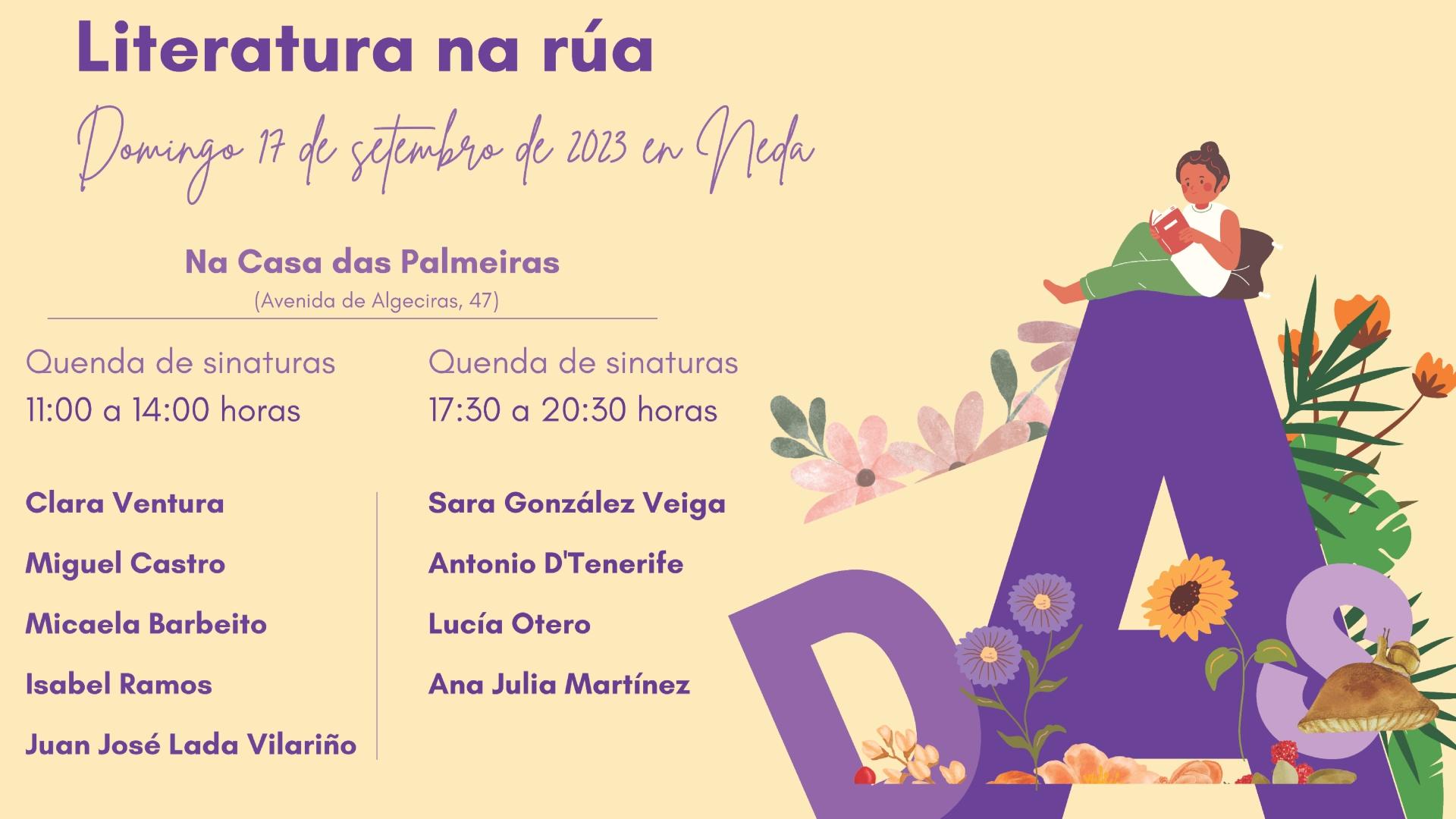 Cartel de la I edición de ‘Literatura na Rúa’