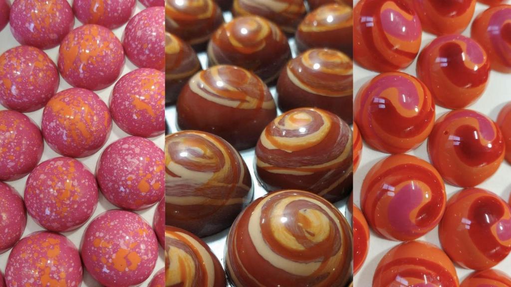 Bombones brillantes, coloridos y exquisitos para disfrutar del Día del Chocolate en Santiago