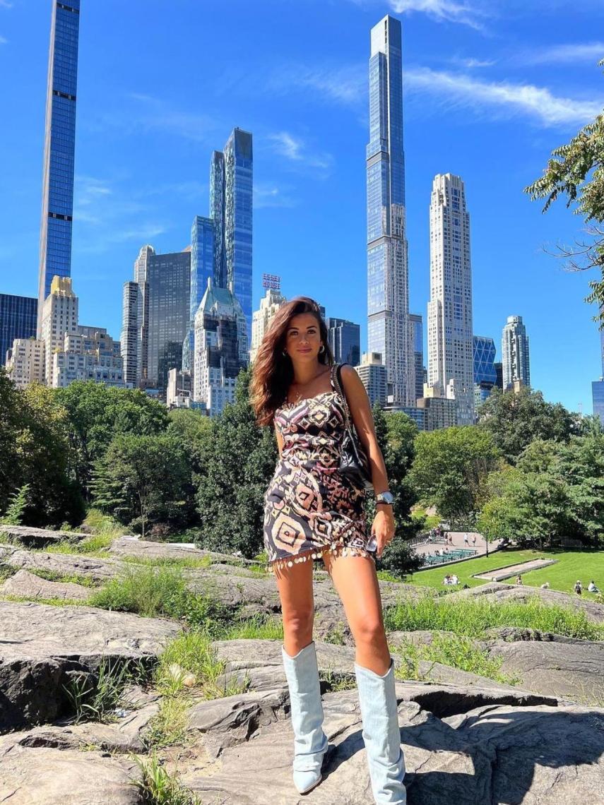 Rocío Camacho, en su último viaje a Nueva York.