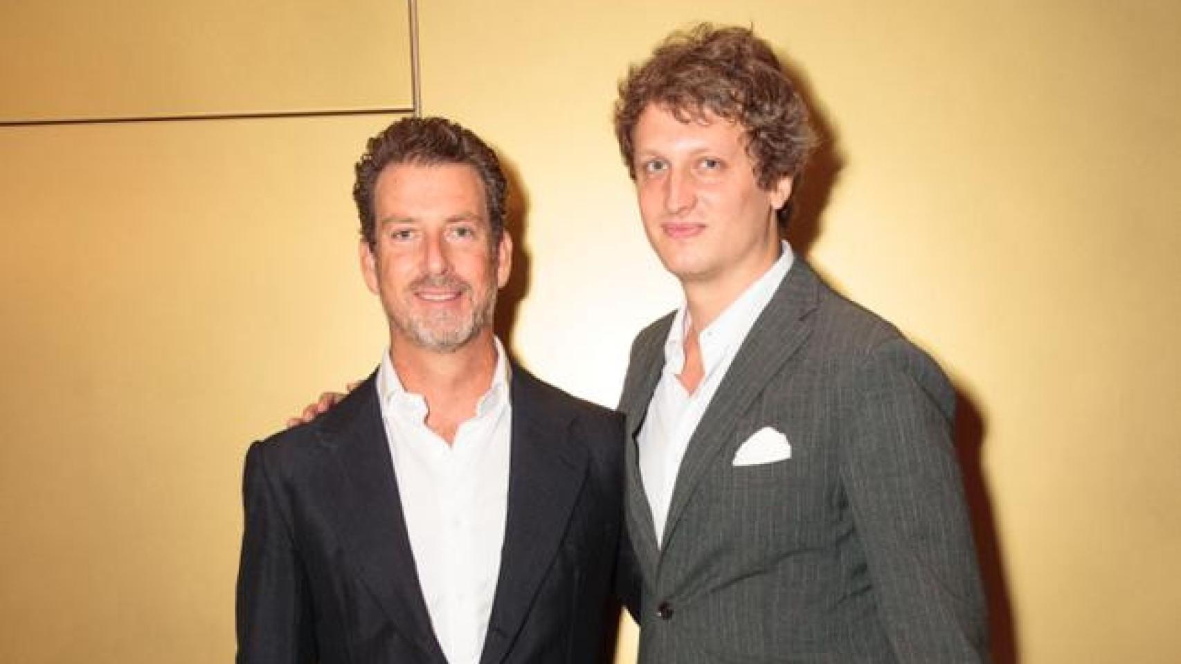 Jaime Ardid Martínez-Bordiú, junto a Otto de Hannover, la semana pasada en la cena de Recal.