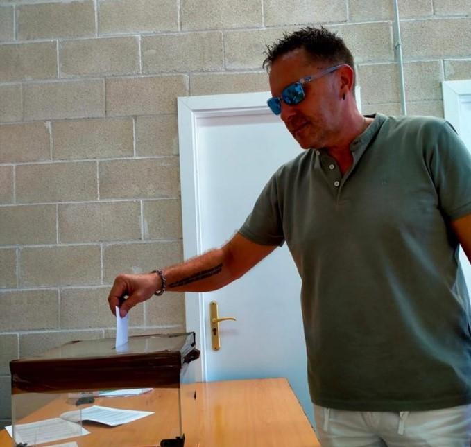 Miguel Ángel Sánchez durante la votación de este jueves (foto: STL)