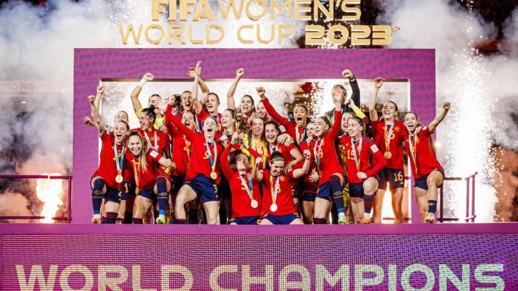 España celebrando el Mundial.