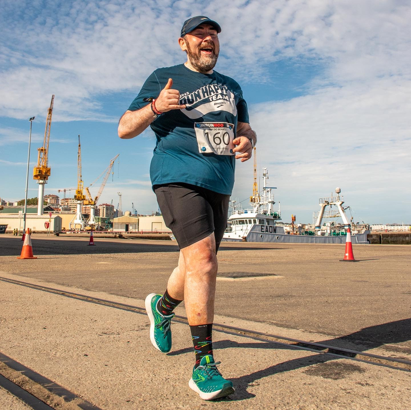 Josiño corriendo por Vigo. (Foto: Daniel Domínguez)