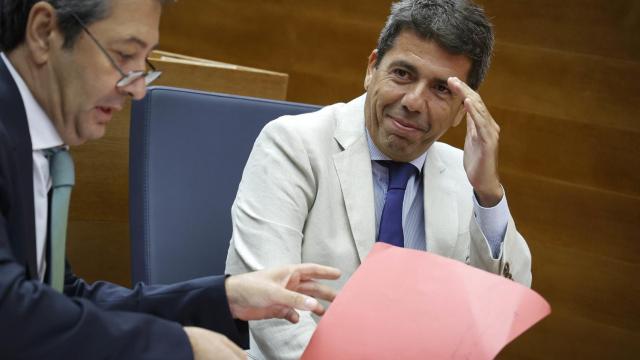 Carlos Mazón este miércoles en les Corts.