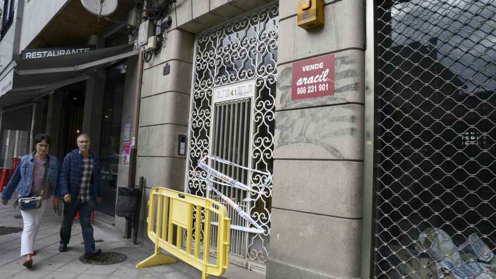 El exterior del inmueble en el que ocurrió el accidente.