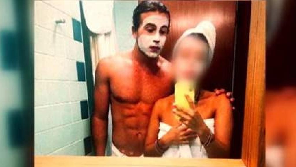 Daniel Sancho y su novia Laura pixelada.