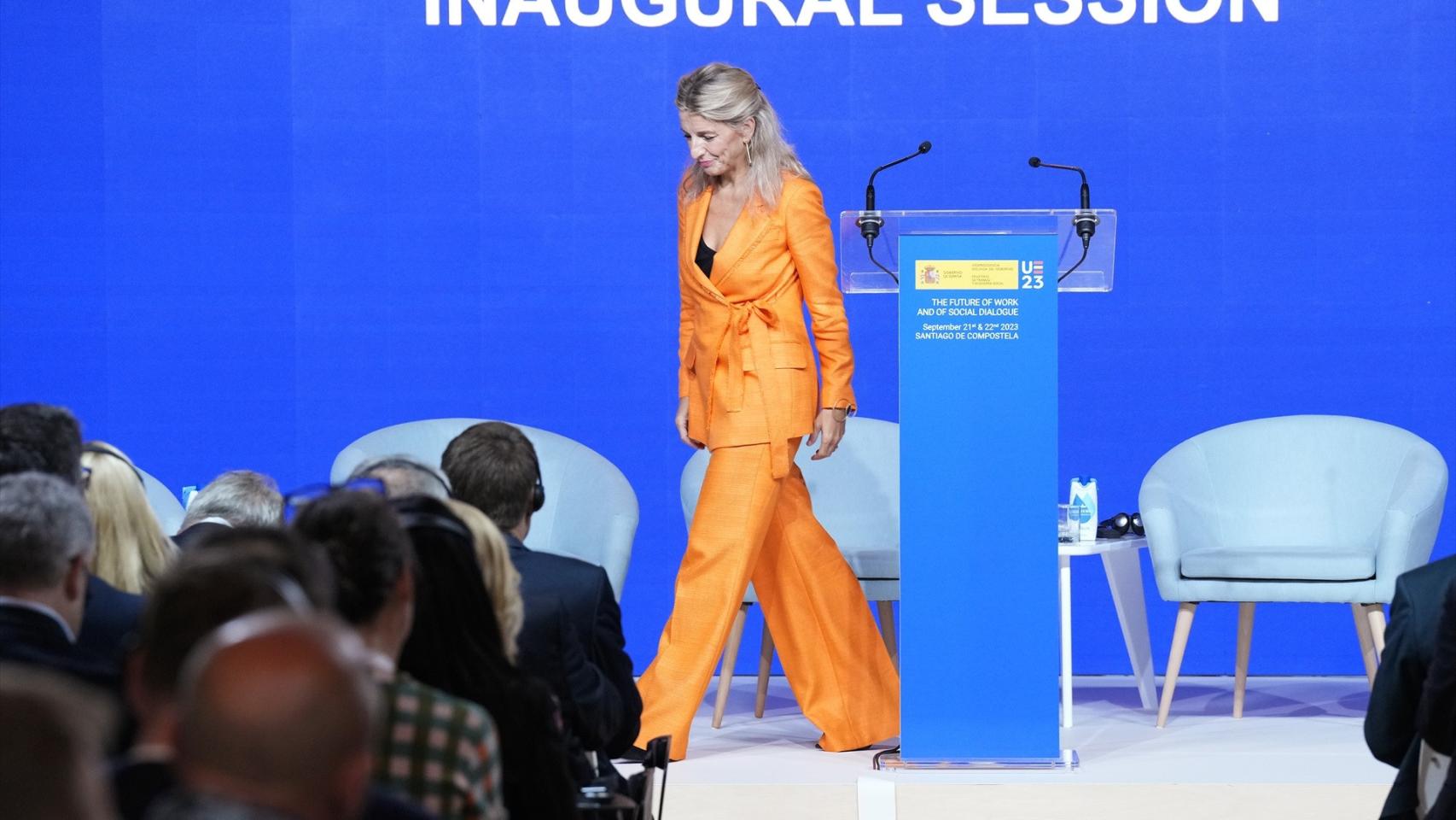 La vicepresidenta segunda y ministra de Trabajo en funciones, Yolanda Díaz.