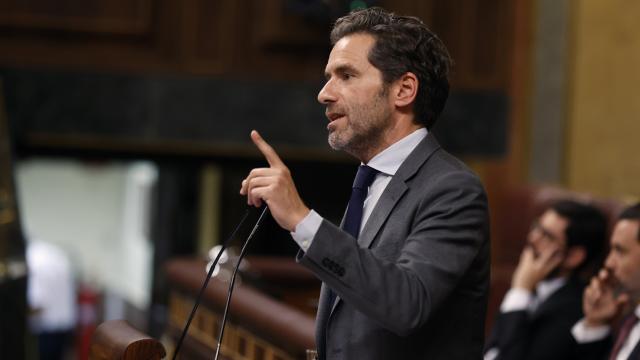 El diputado del PP Borja Sémper interviene en el primer pleno del Congreso de la XV Legislatura.