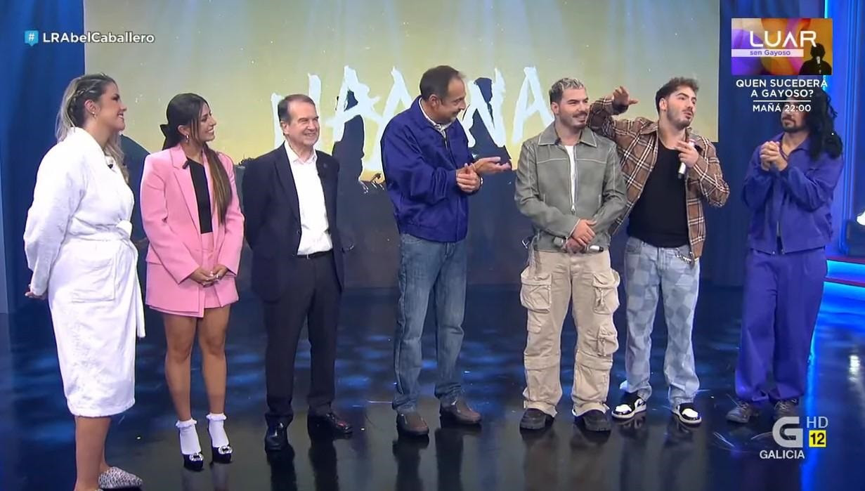 Un momento del programa con todos los invitados. (Twitter @LandRoberTVG)