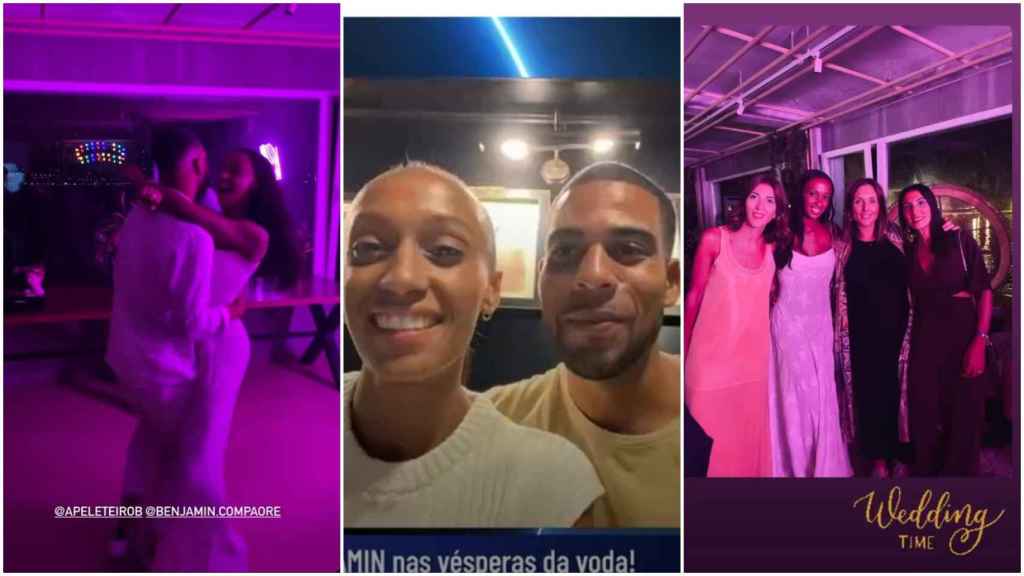 Momentos antes del enlace compartidos en Instagram.