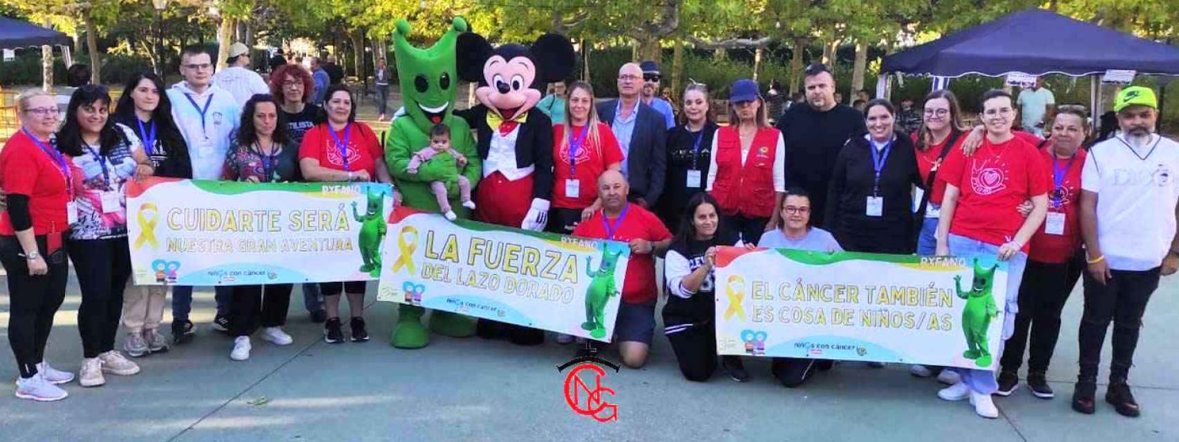 Un grupo de participantes en la Marcha Solidaria de Tudela de Duero