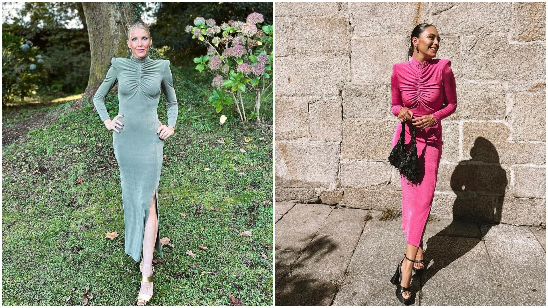 Crys Dyaz y Natalia Maquieira, vestidas de Victoria Colección.