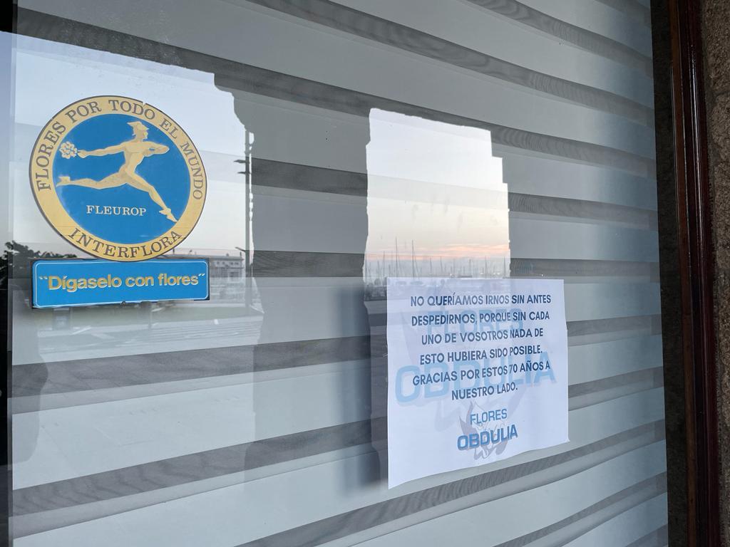 Mensaje de Flores Obdulia en su negocio de La Marina (Quincemil).