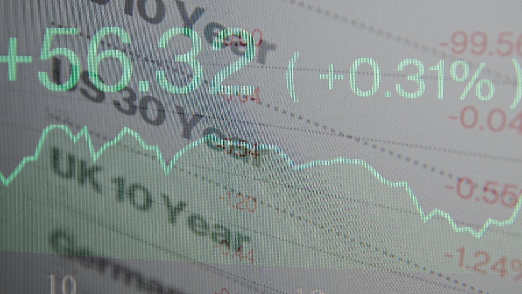 Diferentes rentabilidad de bonos públicos.