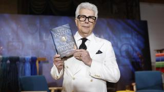 El escritor británico Ken Follett, este jueves durante la presentación de su nueva novela, 'La armadura de la luz', en la Real Fábrica de Tapices de Madrid. Foto: EFE/ Rodrigo Jiménez