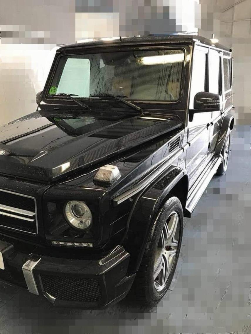 Mercedes AMG que conducía Óscar Puente