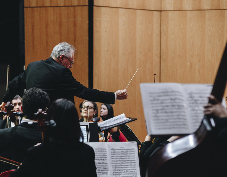Una actuación de la Orquesta Clásica de Vigo.