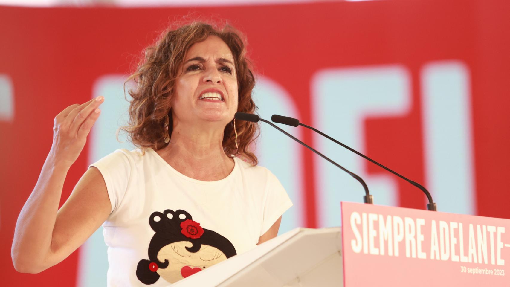 María Jesús Montero en La Rinconada